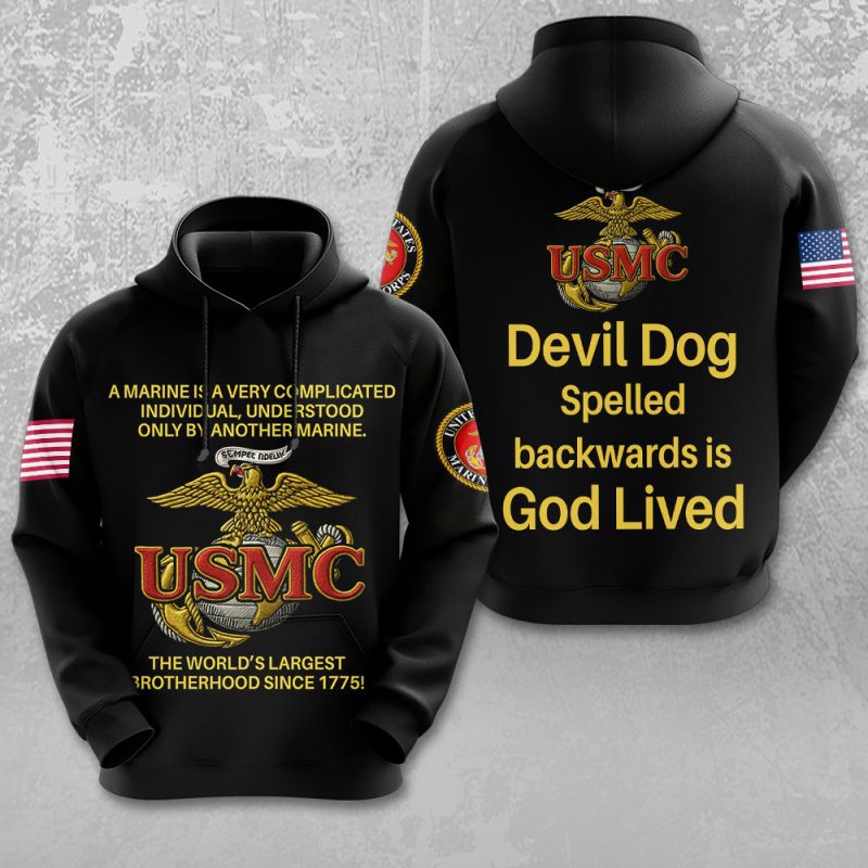 US Marine Corps Unisex Performance Hoodie HOT1082