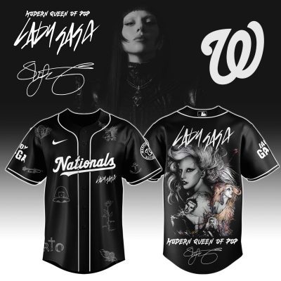Washington Nationals MLB x Lady Gaga The Mayhem Ball Tour Personalized Baseball Jersey For Fans