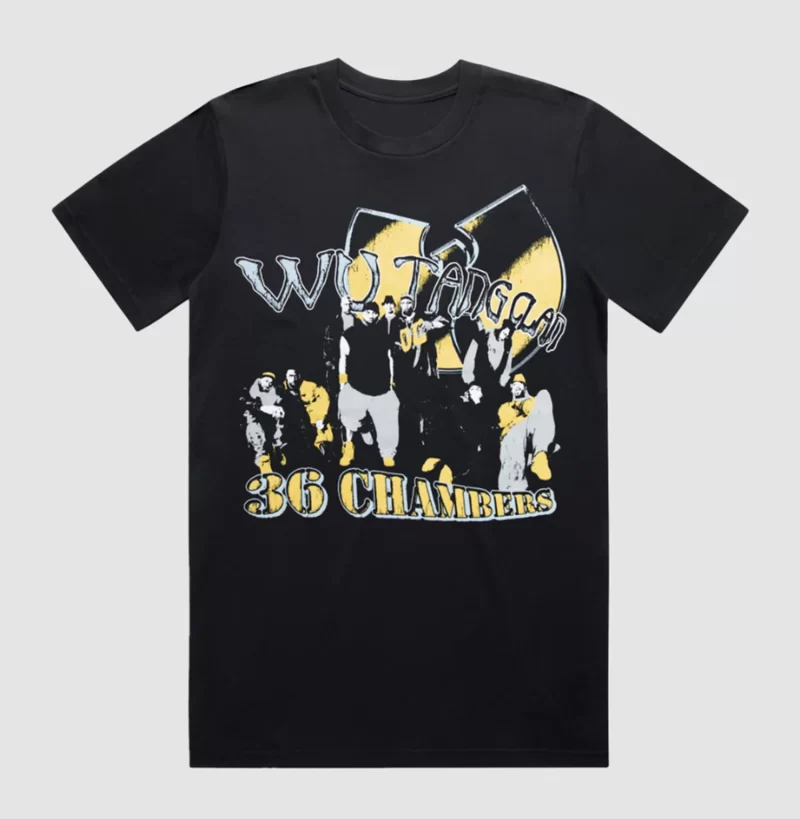 Wu-Tang Clan T-Shirt 36 Chambers Album Cover Rap Hip Hop Tee Vintage Tee Shirt