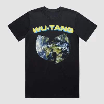 Wu-Tang Clan T-Shirt Earth Logo Globe Graphic Rap Hip Hop Tee Men Women T-Shirt