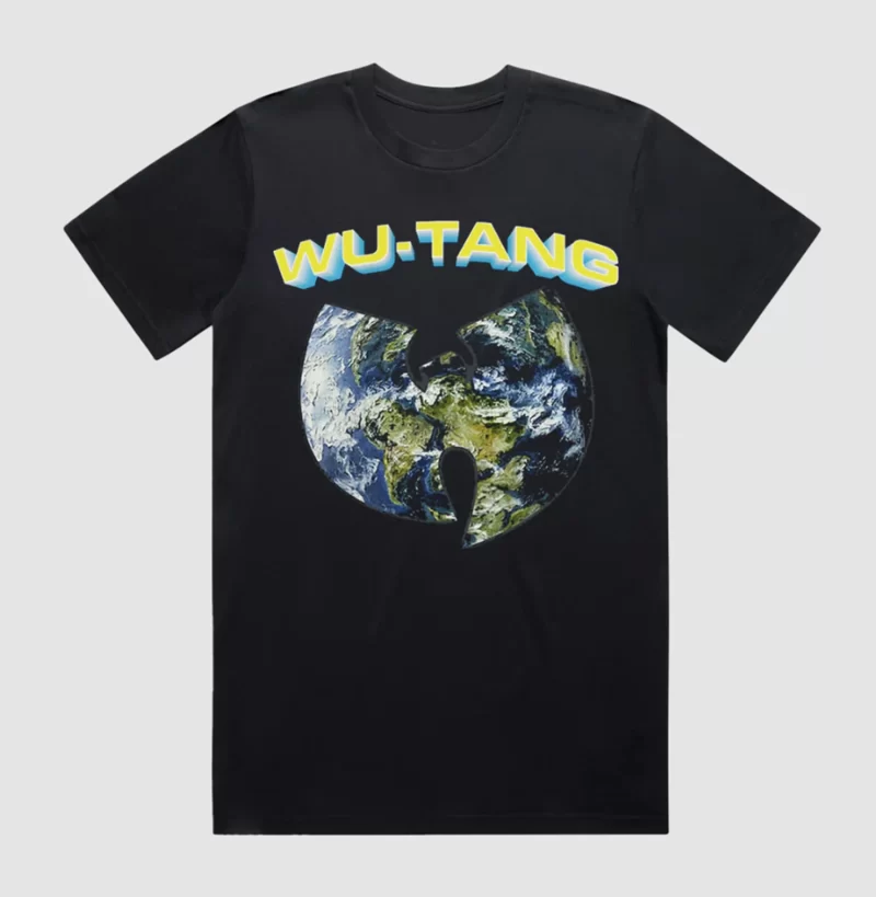 Wu-Tang Clan T-Shirt Earth Logo Globe Graphic Rap Hip Hop Tee Men Women T-Shirt