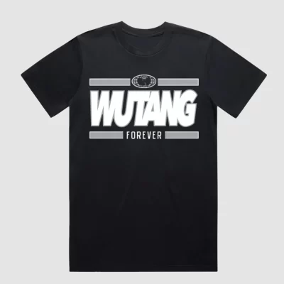 Wu-Tang Clan Tour T-Shirt Wu-Tang Forever Grey and Black Tee Shirt